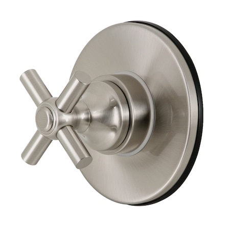 Kingston Brass SingleHandle ThreeWay Diverter Valve with Trim Kit, Brushed Nickel KS3038EX